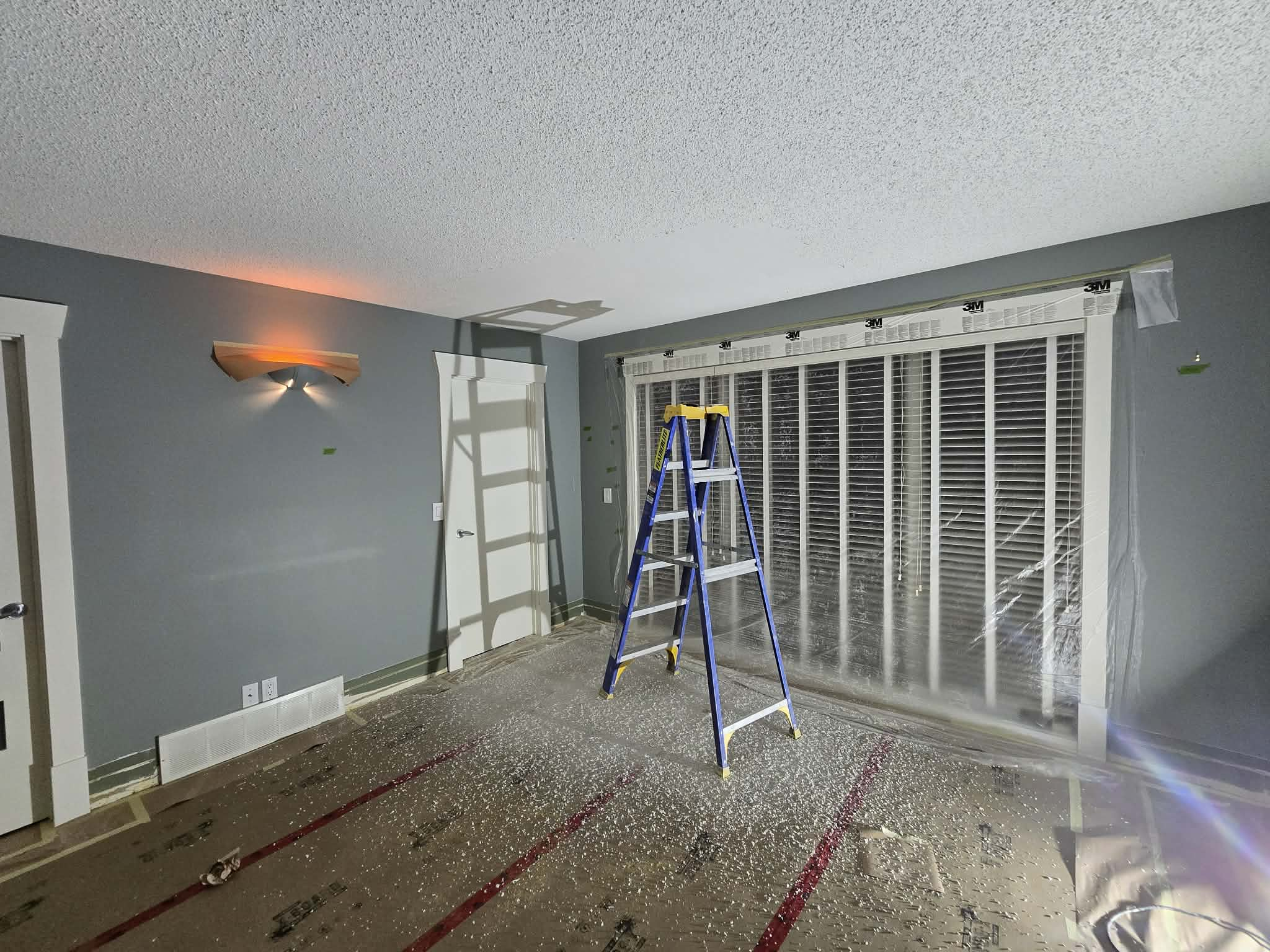 Interior painting and clean renovation prep detail